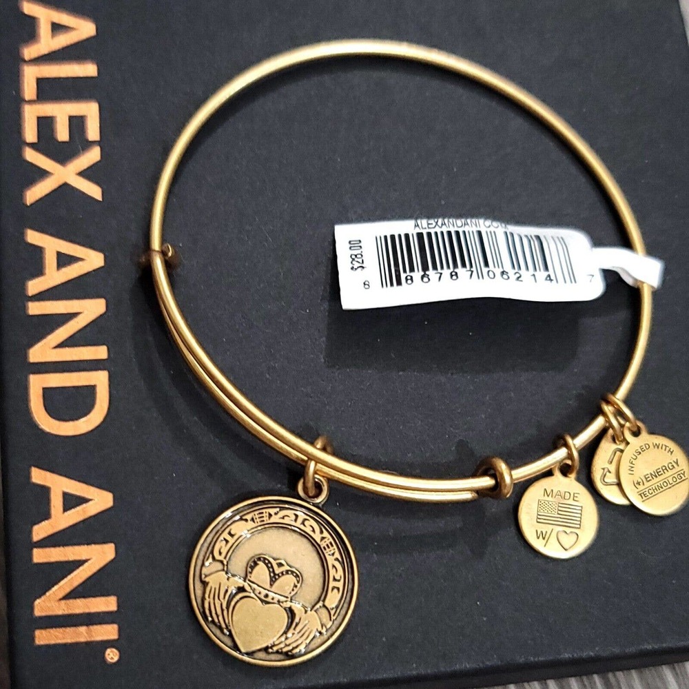 Alex and Ani Claddagh Charm Bracelet